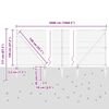 vidaXL Stängselstolpe Grå 50 x 1,2 m (50 mm nät) Stål och PVC