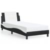 vidaXL Bed Frame without Mattress "Zadar" Black and White 90x190 cm Faux Leather