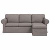 vidaXL Soffa 180cm Taupe Metall