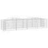 vidaXL Gabion b&aring;gformad 200x50x50 cm galvaniserat j&auml;rn