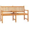 vidaXL Tr&auml;dg&aring;rdsb&auml;nk 3-sits med bord 150 cm massiv teak