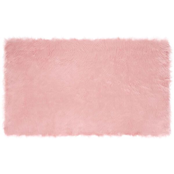 vidaXL Fusk Skinnmatta Tafalla Rosa 100 x 200 cm Polyester