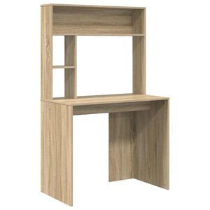 vidaXL Skrivbord Sonoma-ek 91 x 50 x 149 cm Konstruerat tr&auml;