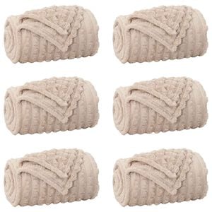 vidaXL Filtar 6 st Beige 200 x 150 cm 4,5 kg Fleece