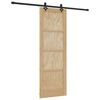 vidaXL Skjutd&ouml;rr ORKDAL 73,5 x 211 cm Massiv furu Naturlig