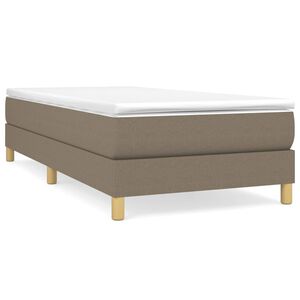 vidaXL Boxspring-s&auml;ngram Taupe 80x200cm tyg