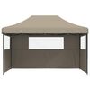 vidaXL Partyt&auml;lt Taupe 292 x 440 x 315 cm Oxford Tyg