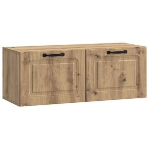 vidaXL V&auml;ggmonterad TV-b&auml;nk V&auml;ggmonterad Artisan-ek 78,5 x 31 x 30 cm