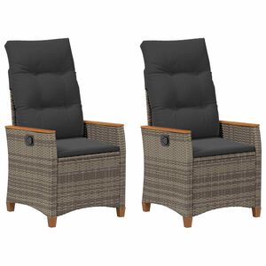 vidaXL F&auml;llbar tr&auml;dg&aring;rdstol Gr&aring; och m&ouml;rkgr&aring; 64 x 57,5 x 112 cm