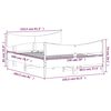 vidaXL S&auml;ngram utan madrass vaxbrun 150x200 cm massiv furu