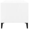 vidaXL Soffbord vit h&ouml;gglans 90x49x45 cm konstruerat tr&auml;