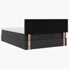 vidaXL Ottoman s&auml;ngram med madrass svart 140x200 cm konstl&auml;der
