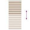 vidaXL Rullgardin zebra 110x230 cm tyg bredd 105,9 cm polyester
