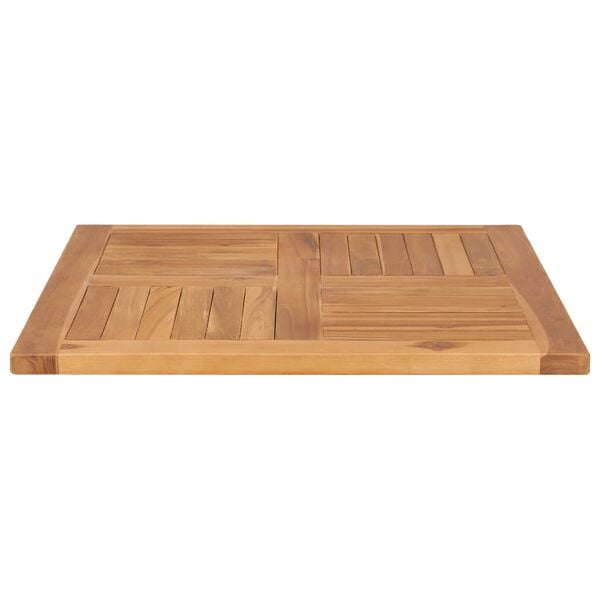 vidaXL Bordsskiva massiv teak 70x70x2,5 cm