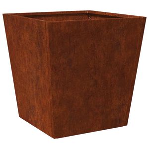 vidaXL Planteringsk&auml;rl f&ouml;r tr&auml;dg&aring;rd 40x40x40 cm v&auml;derbest&auml;ndigt st&aring;l
