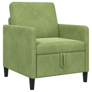 vidaXL Soffa med f&ouml;rvaring Ljusgr&ouml;n 72 x 78 x 87 cm Polyester