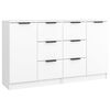 vidaXL Sk&auml;nkar 2 st vit 60x30x70 cm konstruerat tr&auml;