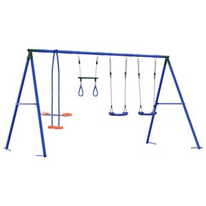 vidaXL Utegunga set Flerf&auml;rgsdesign St&aring;l och PE