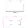 vidaXL Headboard Cushion "Hvar" Cappuccino 80 cm Faux Leather