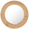 vidaXL V&auml;ggspegel rund 40 cm teak