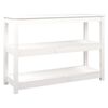 vidaXL Konsolbord vit 110x40x74 cm massiv furu