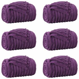 vidaXL Filtar 6 st Lila 150 x 130 cm 2.85 kg Fleece