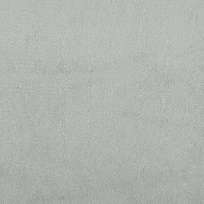 vidaXL Sängram med huvudgavel ljusgrå 80x200 cm sammet