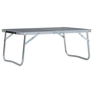 vidaXL Hopf&auml;llbart campingbord gr&aring; aluminium 60x40 cm