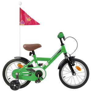 vidaXL Barncykel 12 Tum f&ouml;r 2-4 &aring;ringar Gr&ouml;n