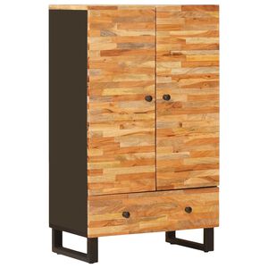 vidaXL Lagringssk&aring;p Brun 60 x 33 x 100 cm Massivt mangotr&auml;