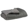 vidaXL Full &Aring;rs-Duvet Quiltad Ljusgr&aring; 135 x 200 cm Mikrofiber