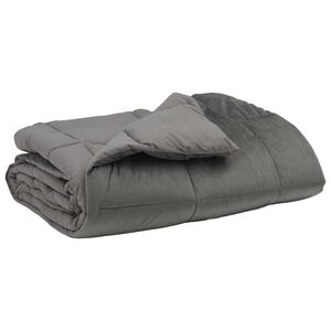 vidaXL Full &Aring;rs-Duvet 135 x 200 cm 4 &aring;rstider Ljusgr&aring; Andningsbar