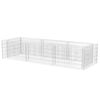 vidaXL Planteringsgabion upph&ouml;jd st&aring;l 270x90x50 cm