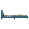 vidaXL Bed Frame with Headboard "Dover" Blue 90x200 cm Velvet