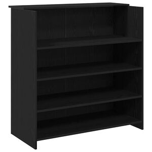 vidaXL Receptionsdisk svart ek 100x50x103,5 cm konstruerat tr&auml;