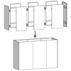 vidaXL Planteringsk&auml;rl vit 120x40x80 cm kallvalsat st&aring;l