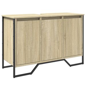 vidaXL Tv&auml;ttst&auml;llssk&aring;p sonoma-ek 91x35x60 cm konstruerat tr&auml;
