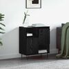 vidaXL Sideboard Svart Ek 60 x 35 x 70 cm