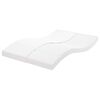 vidaXL Skummadrass vit 120x220 cm 7-zoner h&aring;rdhet 20 ILD
