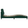 vidaXL Bed Frame without Mattress Dark Green 90x190 cm Velvet