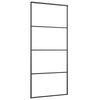vidaXL Skjutd&ouml;rr med beslagset ESG glas och aluminium 90x205 cm