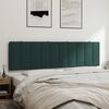 vidaXL Headboard Cushion "Hanko" Dark Green 180 cm Velvet