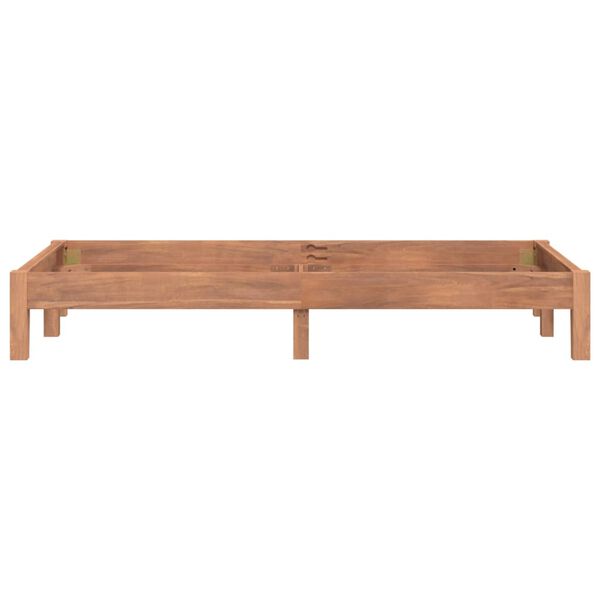 vidaXL S&auml;ngram massiv teak 100x200 cm