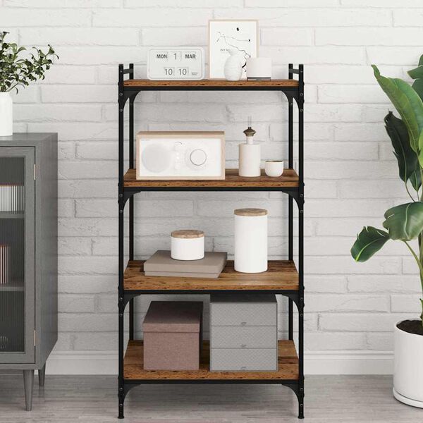 vidaXL Bokhylla Br&auml;da 4 pcs Brun 60 x 40 x 1,5 cm Konstruerat tr&auml;