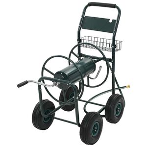 vidaXL Slangvagn med 1/2" slangkoppling 75 m st&aring;l
