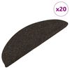 vidaXL Trappmattor sj&auml;lvh&auml;ftande 20 st antracit 56x17x3 cm