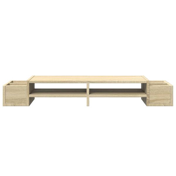 vidaXL Sk&auml;rmst&auml;ll med f&ouml;rvaring sonoma-ek 100x27x15 cm konstruerat tr&auml;