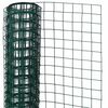 Nature St&aring;ltr&aring;dsn&auml;t fyrkantig 1x5 m 25 mm plastbelagd st&aring;l gr&ouml;n