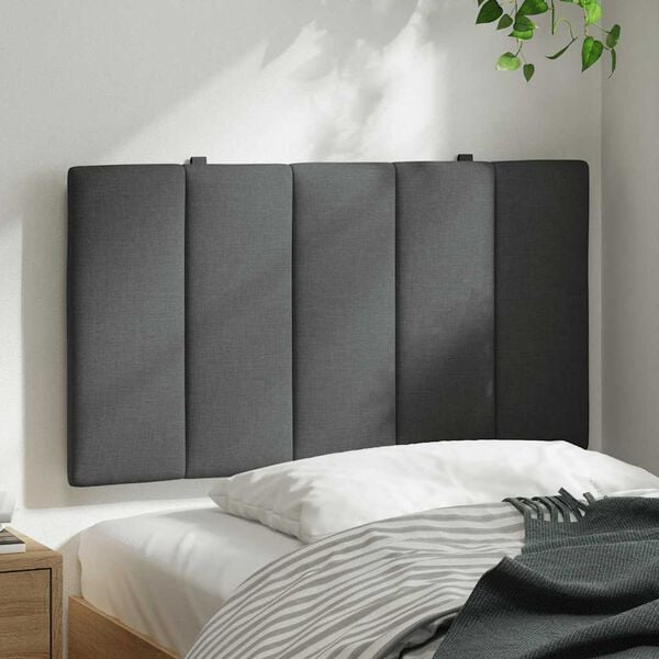vidaXL Headboard Cushion "Hanko" Dark Grey 90 cm Fabric