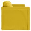 vidaXL Golvb&auml;ddsoffa 2-i-1 m&ouml;rkgul 122x204x55 cm sammet